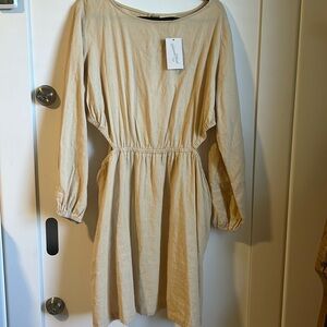 Dress with side cutouts